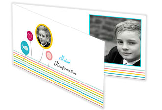 Einladungskarte zur Konfirmation gestalten