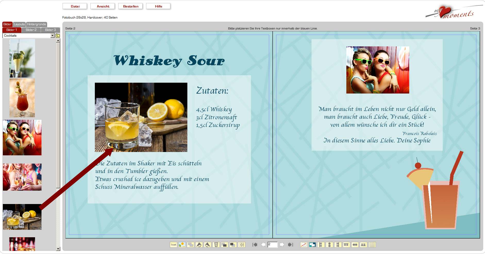 Cocktail Buch Selbst Erstellen Beliebte Von My Moments Software