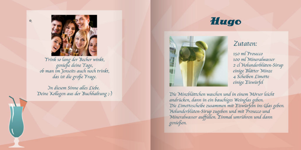 Cocktail-Designvorlage