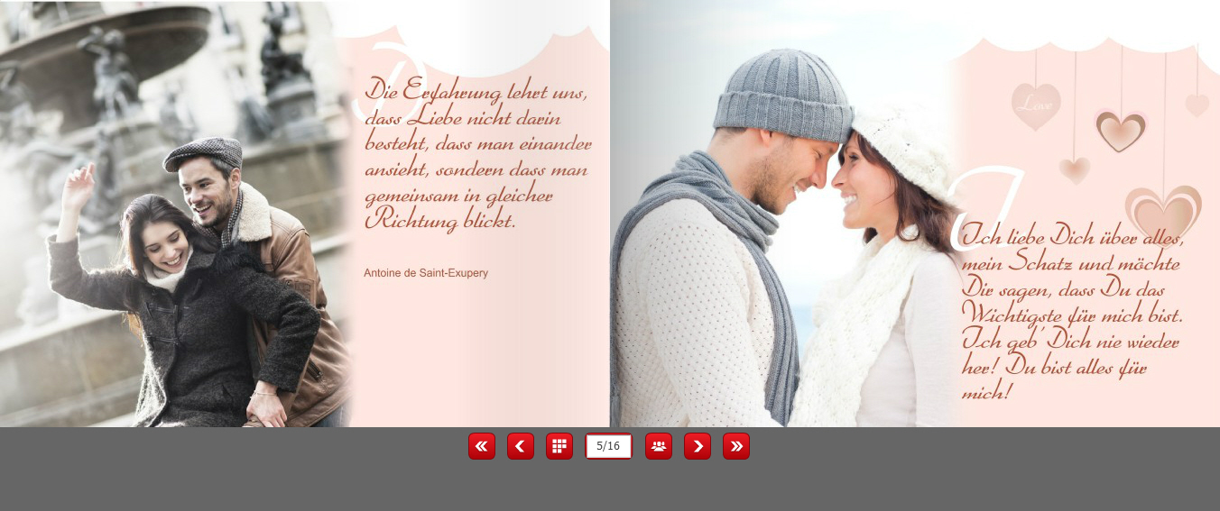 Fotobuch zum Valentinstag erstellen beliebte my moments Software