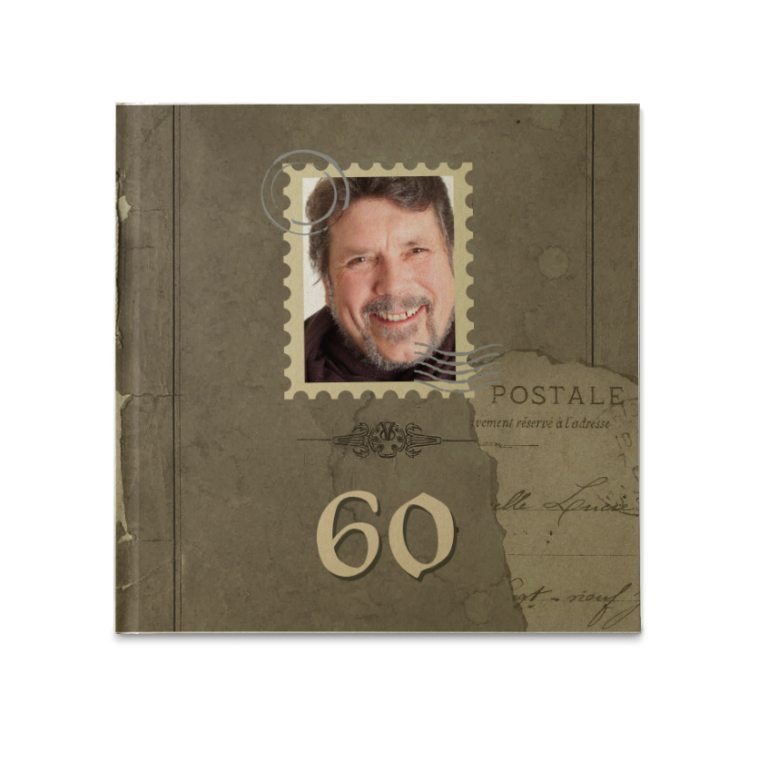 Geburtstags-Fotobuch Cover Vintage