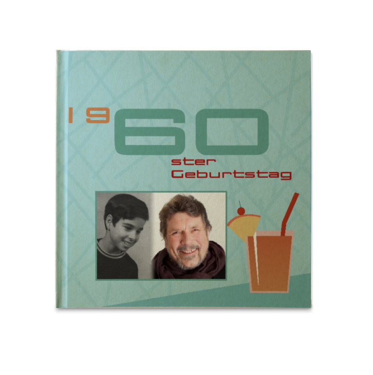 Geburtstags-Fotobuch Cover Cocktail