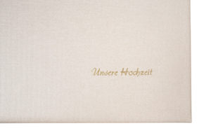 Fotobuch zur Hochzeit gestalten weißer Einband