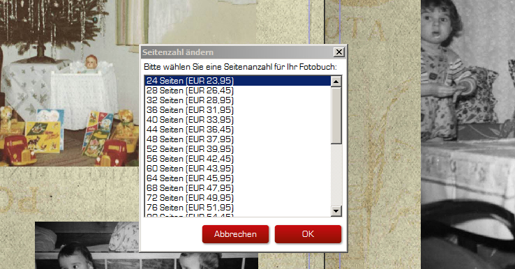 Seiten-Anzahl wählen