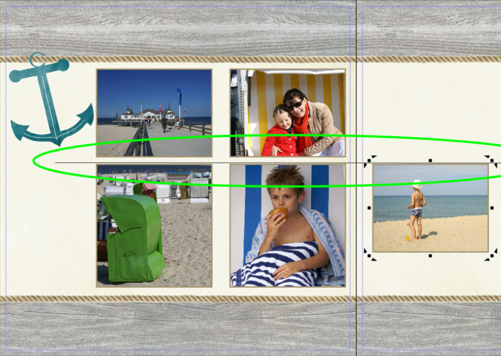 Fotos im Buch ausrichten