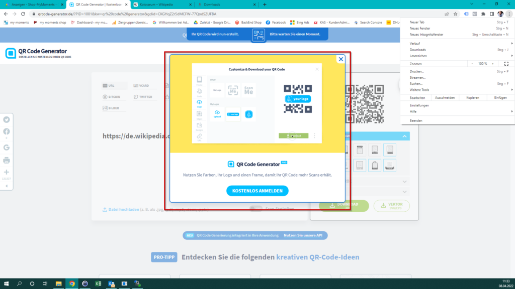 QR-Code Generator_ohne Anmeldung