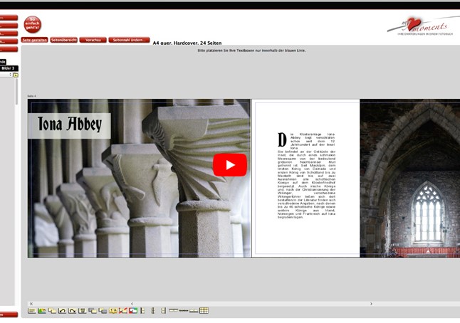 fotobuch Aktion Textgestaltung