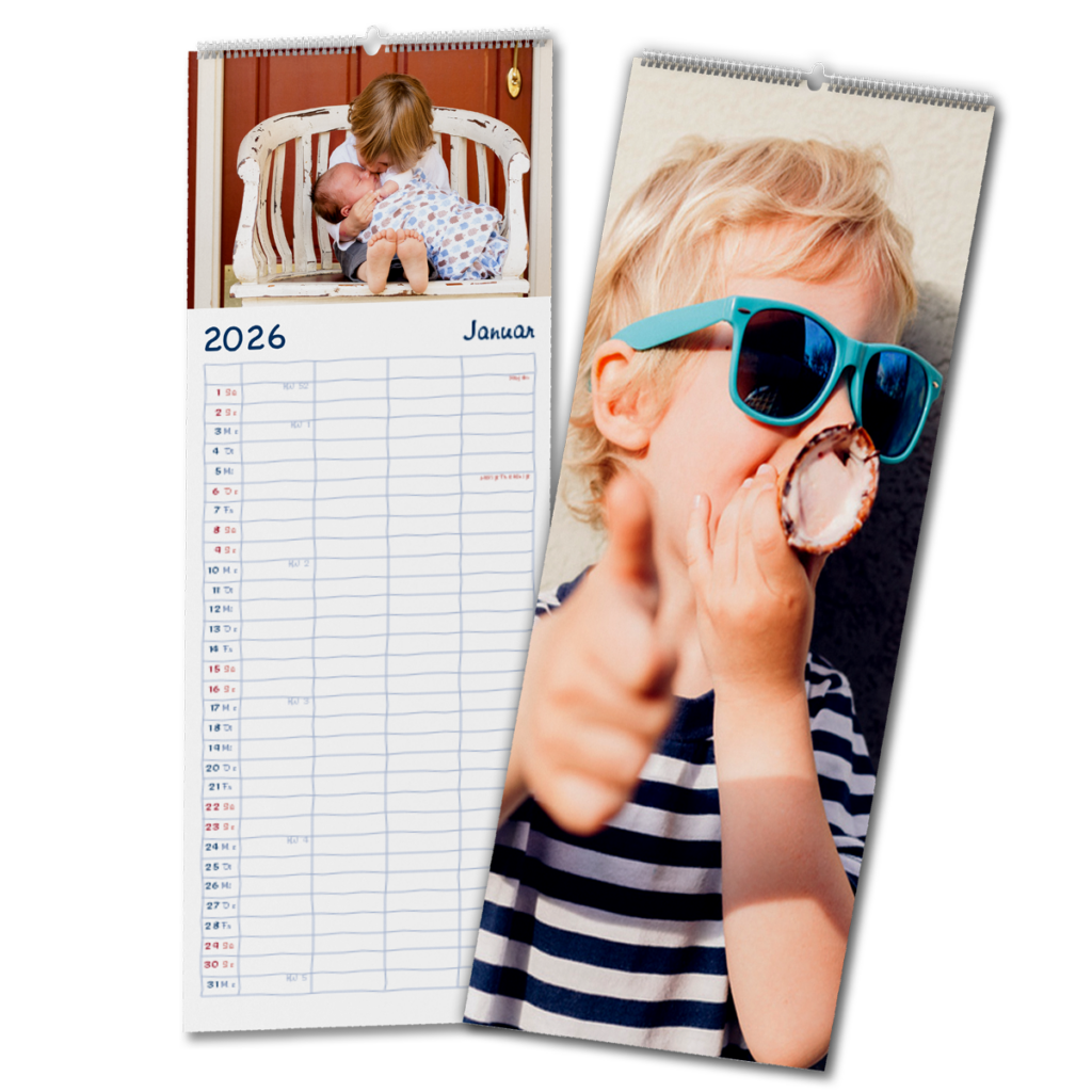 personalisierter Familienkalender